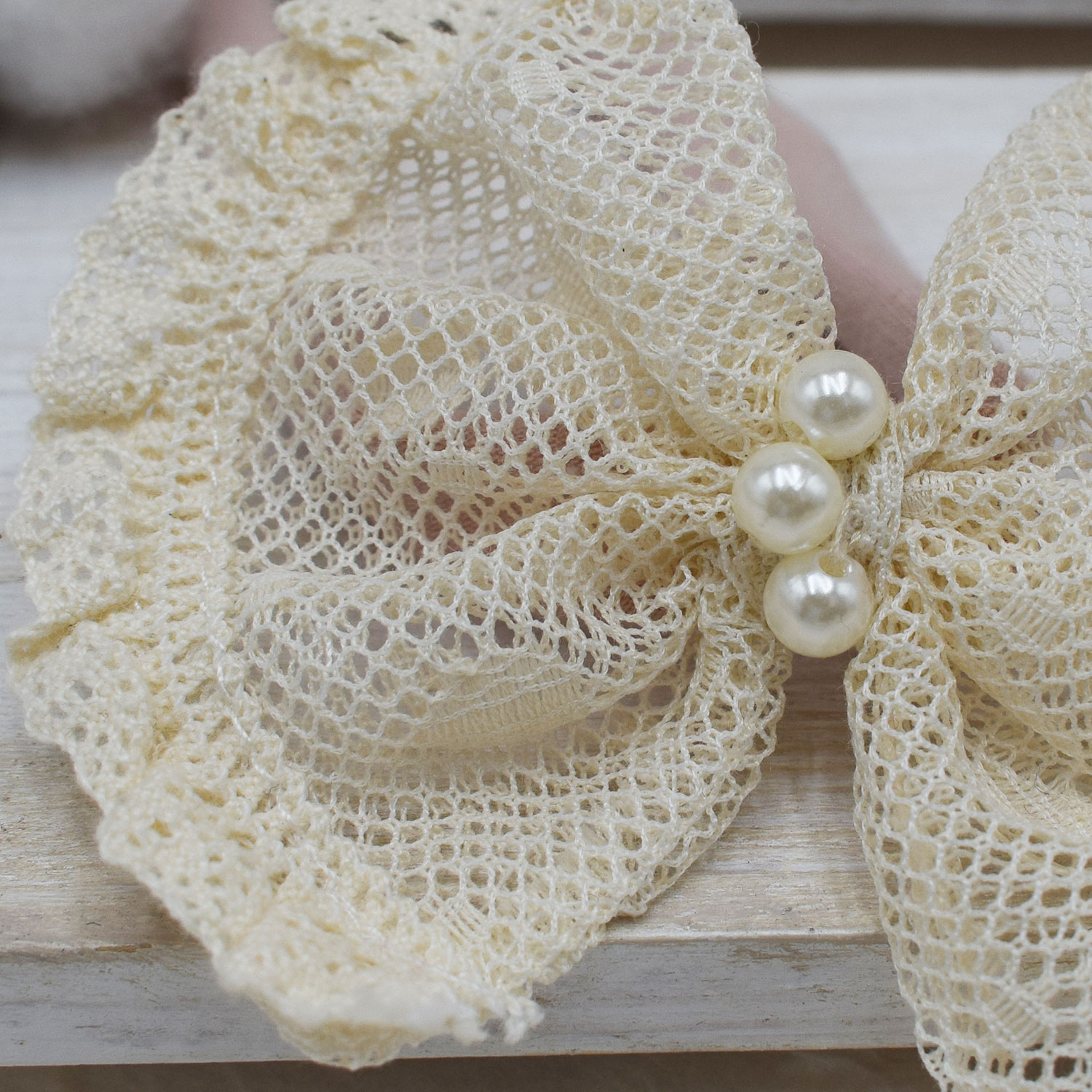 ivory-lace-bow-headband φιόγκος μαλλιών