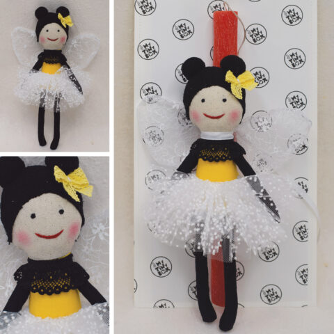 Πασχαλινή Λαμπάδα Χειροποίητη My Tiny Friends Μέλισσα Μελίνα