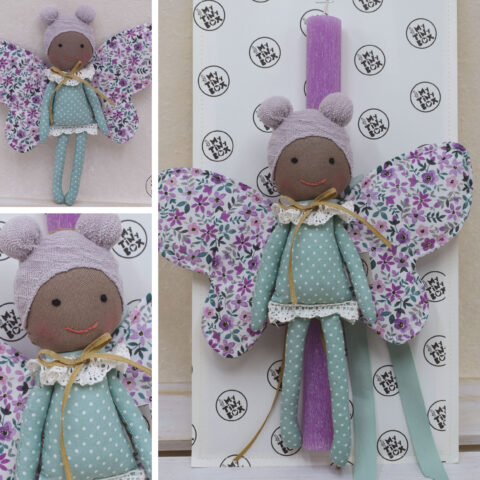 Πασχαλινή Λαμπάδα Χειροποίητη My Tiny Friend - Πεταλούδα Μίλβα